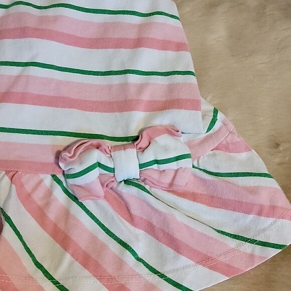 JANIE AND JACK CALIFORNIA SUMMER WHITE PINK GREEN STRIPED TANK TOP, SZ 18-24 MOS - Picture 2 of 5